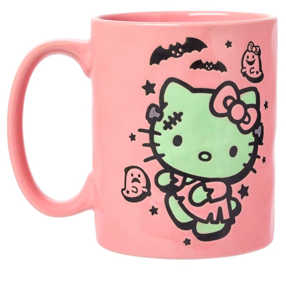Hello Kitty Halloween Pink Frankenstein Mug NWT